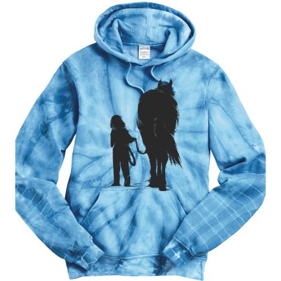 Girl With Horse Tie Dye Hoodie