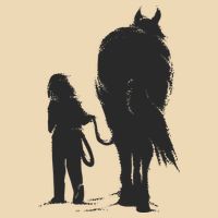 Girl With Horse Drawstring Bag