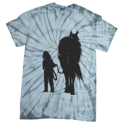 Girl With Horse Tie-Dye T-Shirt