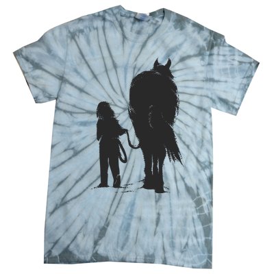 Girl With Horse Tie-Dye T-Shirt