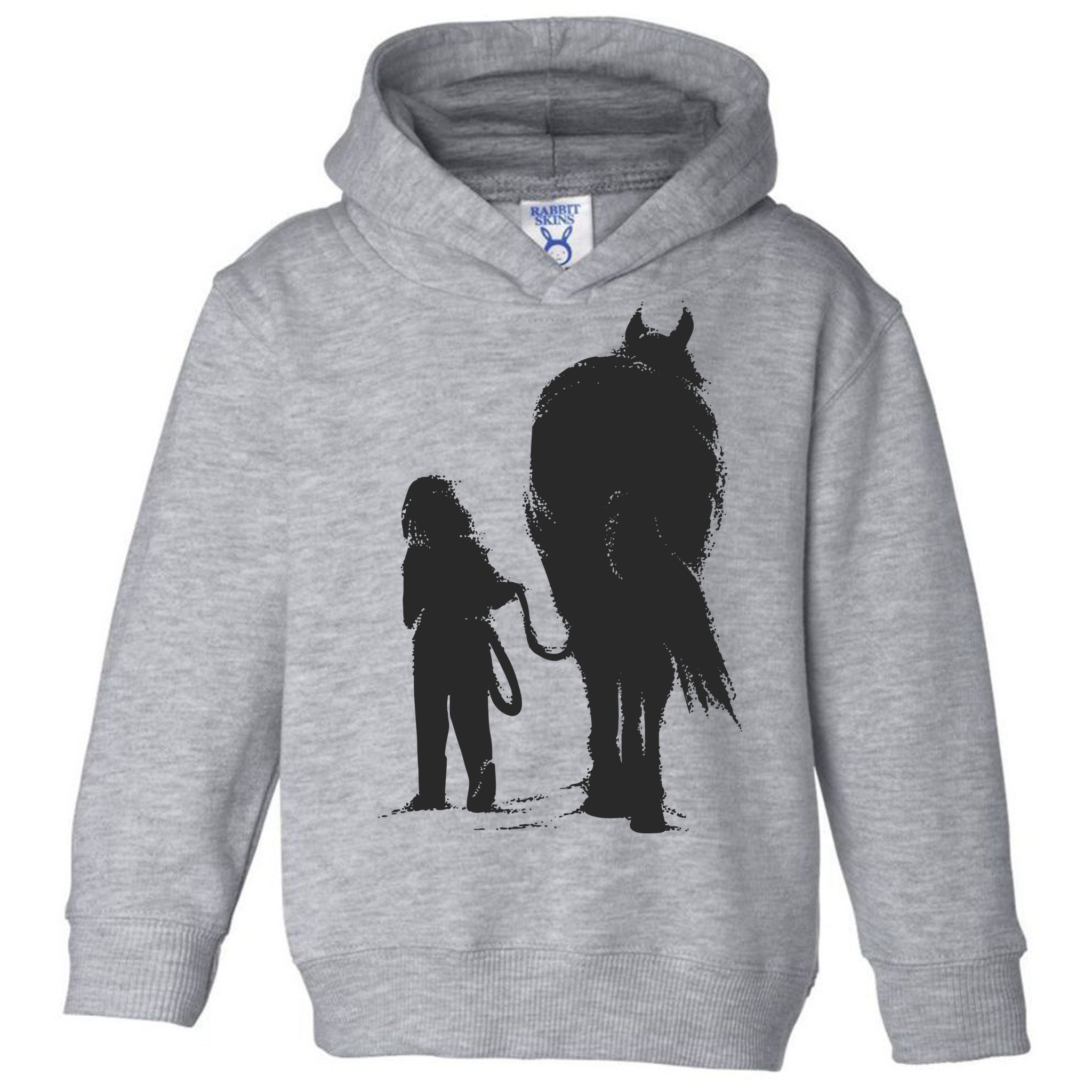 Girl With Horse Toddler Hoodie