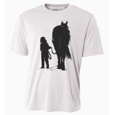 Girl With Horse Cooling Performance Crew T-Shirt