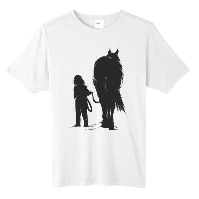 Girl With Horse Tall Fusion ChromaSoft Performance T-Shirt