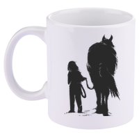Girl With Horse 11oz C Handle Ceramic Mug