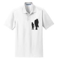 Girl With Horse Dry Zone Grid Polo