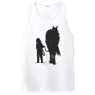 Girl With Horse PosiCharge Competitor Tank