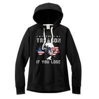 George Washington Its Only Treason If You Lose 4th Of July Women's Fleece Hoodie