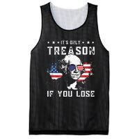 George Washington Its Only Treason If You Lose 4th Of July Mesh Reversible Basketball Jersey Tank