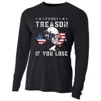 George Washington Its Only Treason If You Lose 4th Of July Cooling Performance Long Sleeve Crew