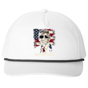 Guess Who Is Back 47 Trump Victory Snapback Five-Panel Rope Hat