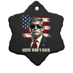 Guess Who Is Back 47 Trump Victory Ceramic Star Ornament