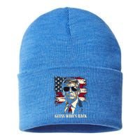 Guess Who Is Back 47 Trump Victory Sustainable Knit Beanie