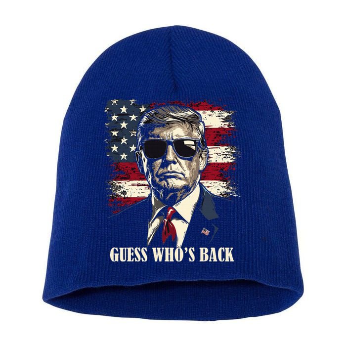 Guess Who Is Back 47 Trump Victory Short Acrylic Beanie