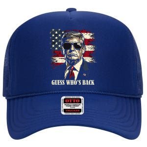 Guess Who Is Back 47 Trump Victory High Crown Mesh Back Trucker Hat