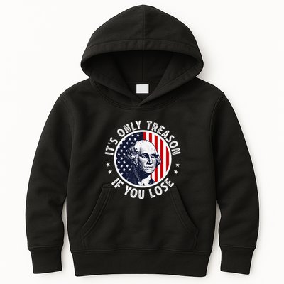 George Washington ItS Only Treason If You Lose Kids Hoodie
