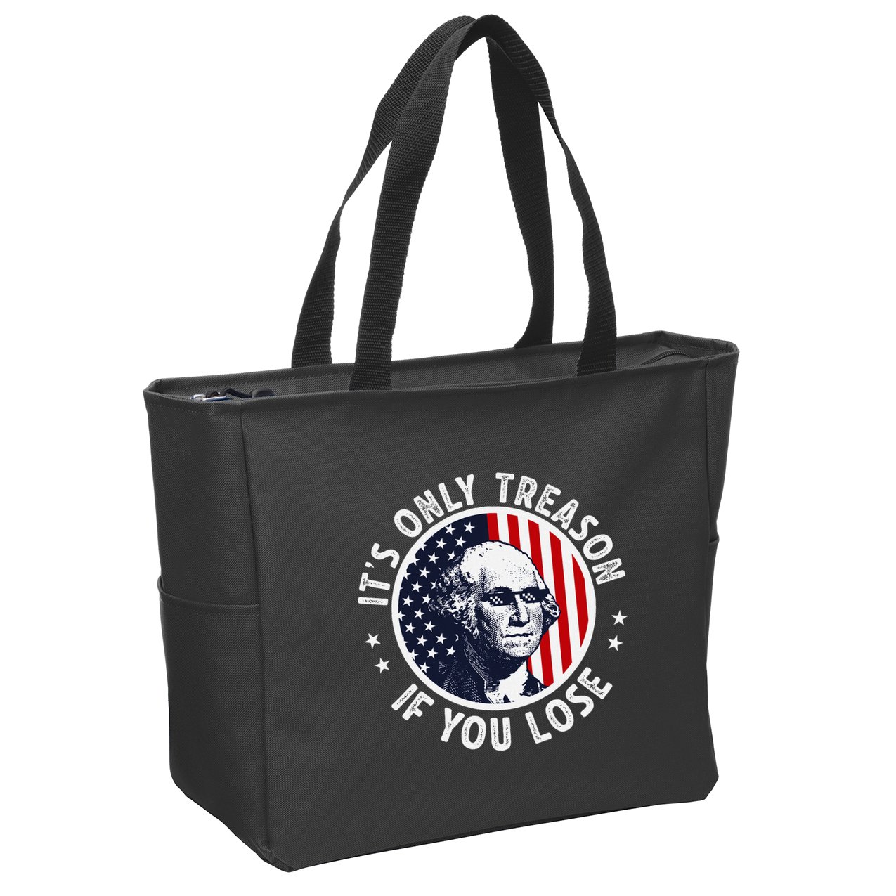 George Washington ItS Only Treason If You Lose Zip Tote Bag