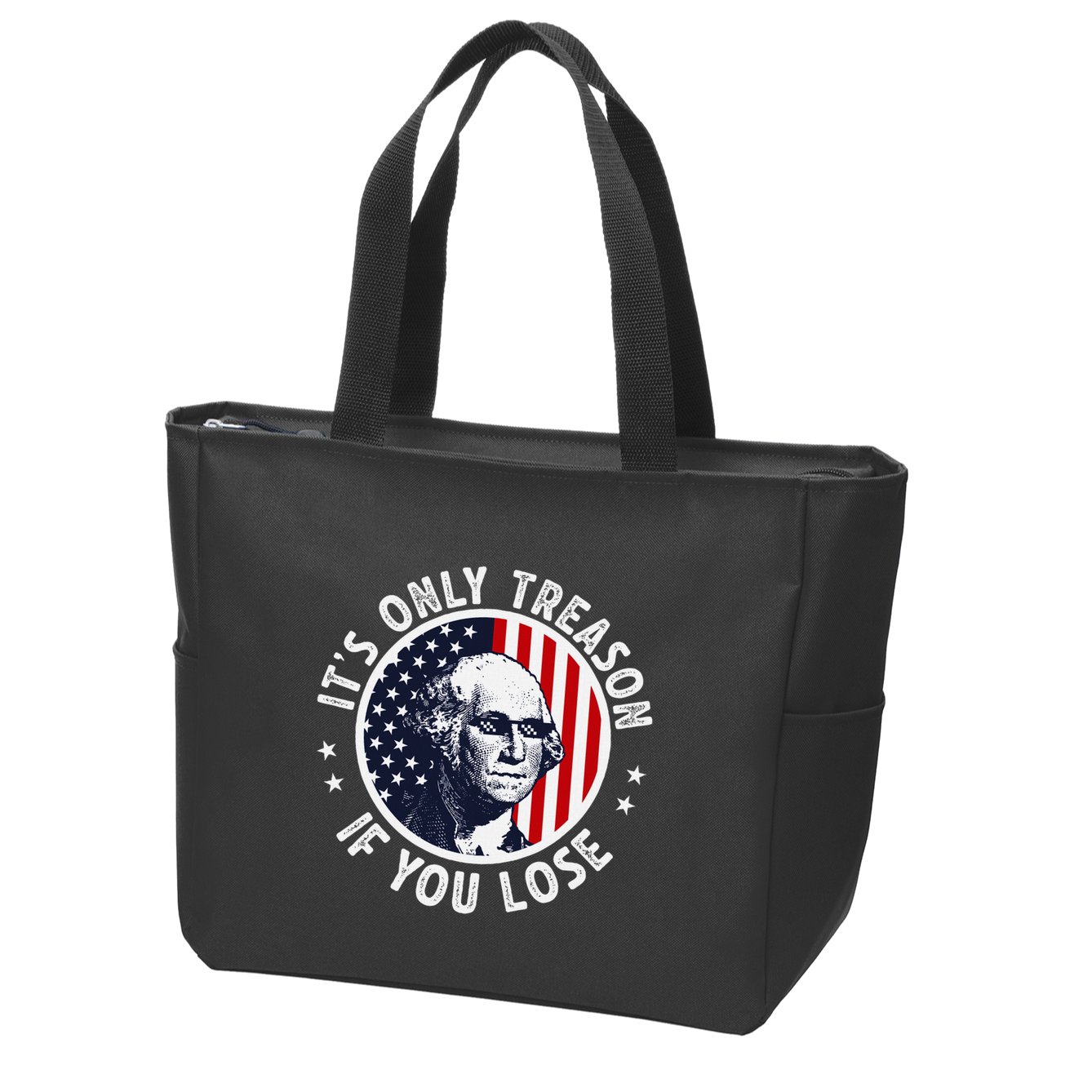 George Washington ItS Only Treason If You Lose Zip Tote Bag