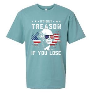 George Washington Its Only Treason If You Lose 4th Of July Gift Sueded Cloud Jersey T-Shirt