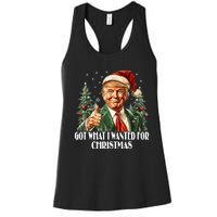 Got What I Wanted For Christmas Trump Xmas Pajamas 2024 Women's Racerback Tank