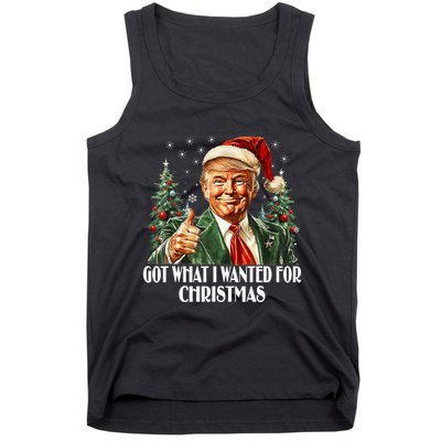 Got What I Wanted For Christmas Trump Xmas Pajamas 2024 Tank Top