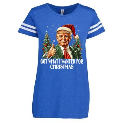 Got What I Wanted For Christmas Trump Xmas Pajamas 2024 Enza Ladies Jersey Football T-Shirt