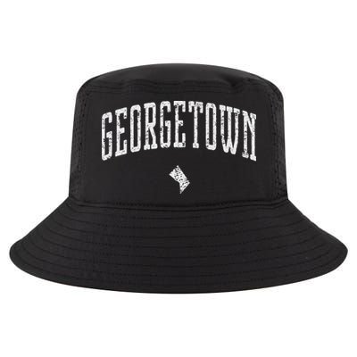 Georgetown Washington Icon Vintage City Cool Comfort Performance Bucket Hat
