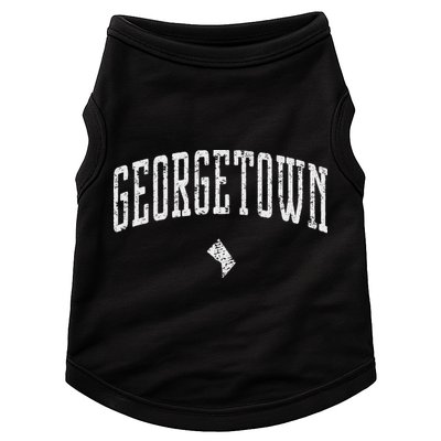 Georgetown Washington Icon Vintage City Doggie Tank