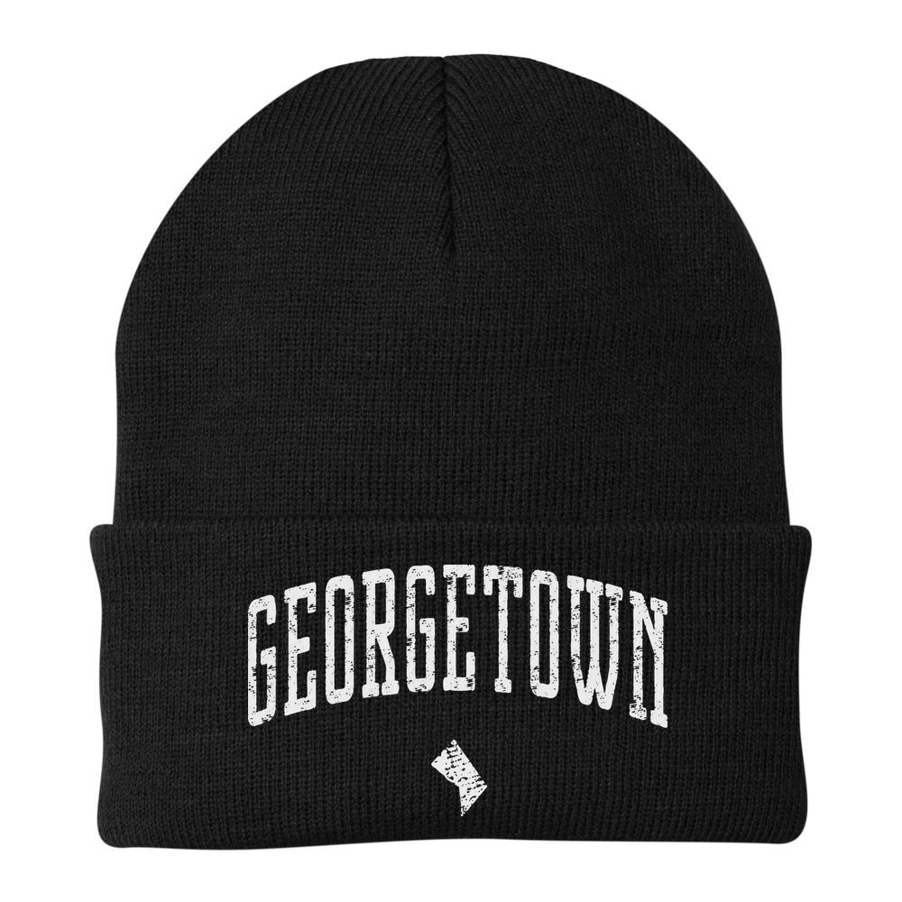 Georgetown Washington Icon Vintage City Beanie