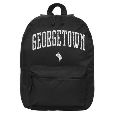 Georgetown Washington Icon Vintage City 16 in Basic Backpack