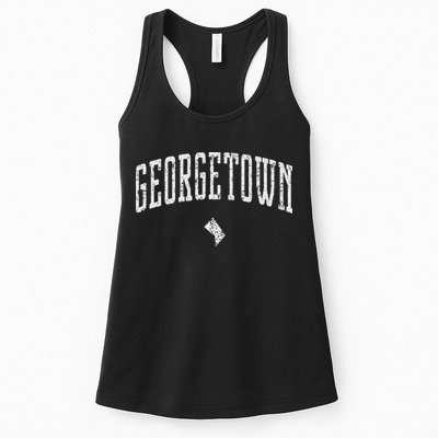 Georgetown Washington Icon Vintage City Womens Tank Top