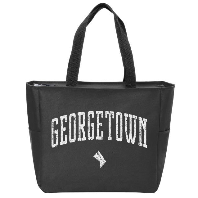 Georgetown Washington Icon Vintage City Zip Tote Bag