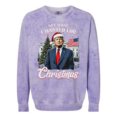 Got What I Wanted For Christmas Trump 2024 Colorblast Crewneck Sweatshirt