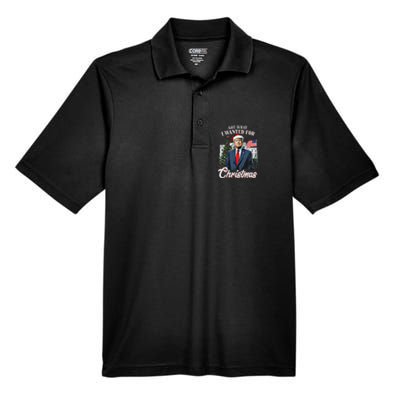 Got What I Wanted For Christmas Trump 2024 Men's Origin Performance Pique Polo