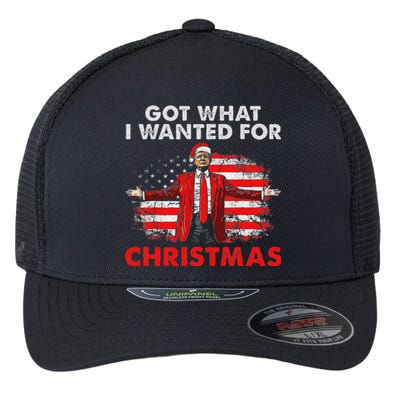 Got What I Wanted For Christmas Trump 2024 Flexfit Unipanel Trucker Cap