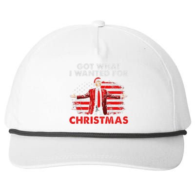 Got What I Wanted For Christmas Trump 2024 Snapback Five-Panel Rope Hat