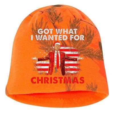 Got What I Wanted For Christmas Trump 2024 Kati - Camo Knit Beanie