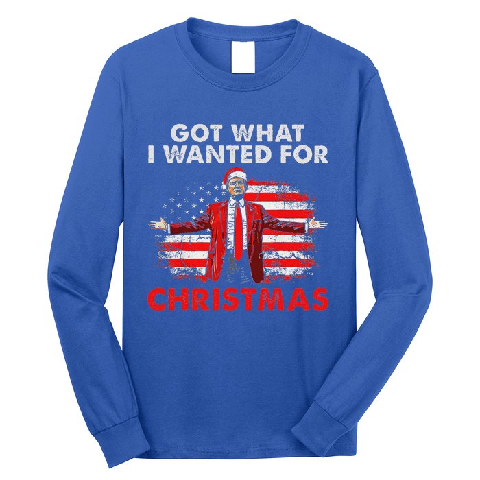 Got What I Wanted For Christmas Trump 2024 Long Sleeve Shirt