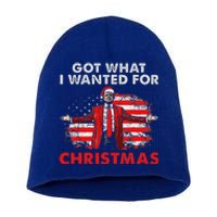 Got What I Wanted For Christmas Trump 2024 Short Acrylic Beanie