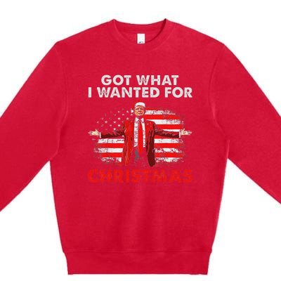 Got What I Wanted For Christmas Trump 2024 Premium Crewneck Sweatshirt