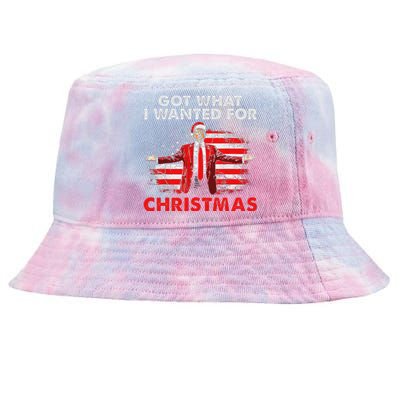 Got What I Wanted For Christmas Trump 2024 Tie-Dyed Bucket Hat