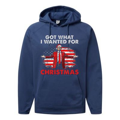 Got What I Wanted For Christmas Trump 2024 Performance Fleece Hoodie