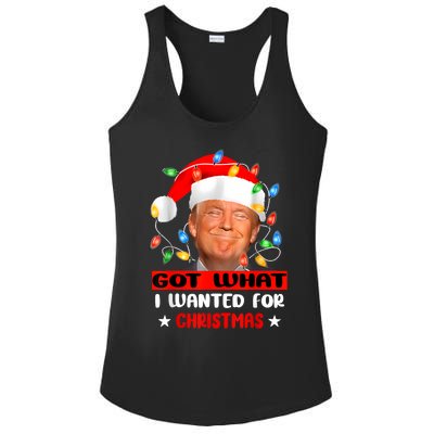 Got What I Wanted For Christmas Trump Xmas Pajamas 2024 Ladies PosiCharge Competitor Racerback Tank