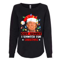 Got What I Wanted For Christmas Trump Xmas Pajamas 2024 Womens California Wash Sweatshirt