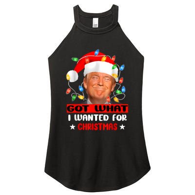 Got What I Wanted For Christmas Trump Xmas Pajamas 2024 Women's Perfect Tri Rocker Tank