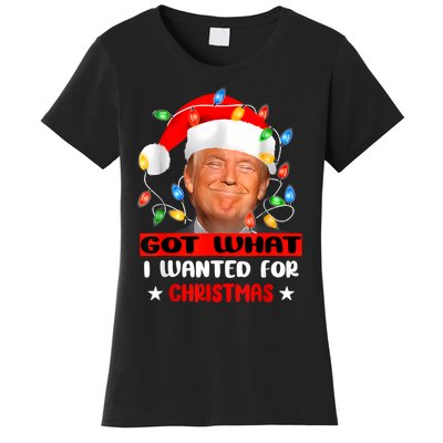 Got What I Wanted For Christmas Trump Xmas Pajamas 2024 Women's T-Shirt