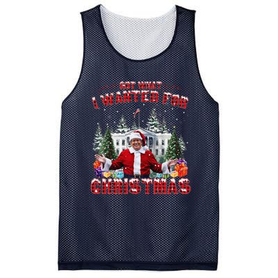 Got What I Wanted For Christmas Trump Won Trump President Mesh Reversible Basketball Jersey Tank