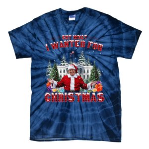 Got What I Wanted For Christmas Trump Won Trump President Tie-Dye T-Shirt