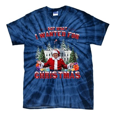 Got What I Wanted For Christmas Trump Won Trump President Tie-Dye T-Shirt