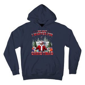 Got What I Wanted For Christmas Trump Won Trump President Tall Hoodie