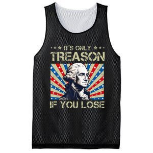 George Washington ItS Only Treason If You Lose 4th Of July Mesh Reversible Basketball Jersey Tank